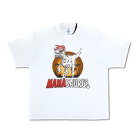White mamasaurus Urban Heavy Tee - linhVisuals