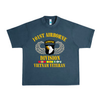 Midnight Navy Airborne 101st division Urban Heavy Tee - linhVisuals
