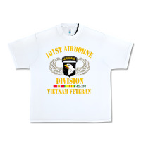 White Airborne 101st division Urban Heavy Tee - linhVisuals