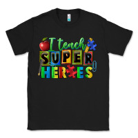 Black I teach super heroes Classic Tee - FaDigitalArtStudio