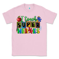 Bubblegum Pink I teach super heroes Classic Tee - FaDigitalArtStudio