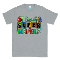 Heather Grey I teach super heroes Classic Tee - FaDigitalArtStudio
