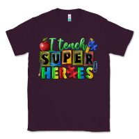 Plum I teach super heroes Classic Tee - FaDigitalArtStudio