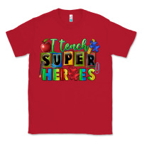 Red I teach super heroes Classic Tee - FaDigitalArtStudio
