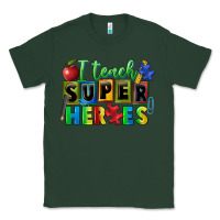 Sports Green I teach super heroes Classic Tee - FaDigitalArtStudio