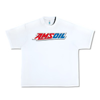 White #amsoil Urban Heavy Tee - linhVisuals