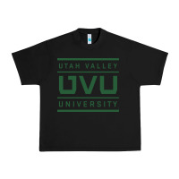 Black uvu, utah valley, education Urban Heavy Tee - linhVisuals