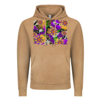 Vintage Camel mardi gras sunflower cowhide leopard and glitter background Vintage Hoodie - Artiststas
