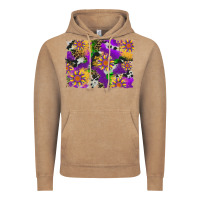 Vintage Coffee mardi gras sunflower cowhide leopard and glitter background Vintage Hoodie - Artiststas