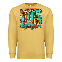 Antique Gold Scorpio turquoise cowhide Premium Sweatshirt - RanaPortraitStore