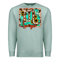Seafoam Scorpio turquoise cowhide Premium Sweatshirt - RanaPortraitStore