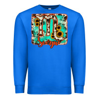 True Royal Scorpio turquoise cowhide Premium Sweatshirt - RanaPortraitStore