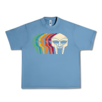 Pebble Blue Retro Mask Doom Urban Heavy Tee - linhVisuals