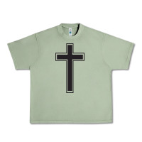 Oil Green Cross Urban Heavy Tee - linhVisuals