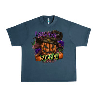Midnight Navy lets get spooky Urban Heavy Tee - SublimationCraftShop