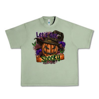 Oil Green lets get spooky Urban Heavy Tee - SublimationCraftShop