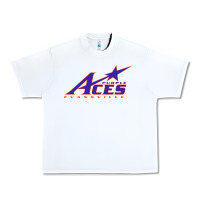 White evansville purple aces Urban Heavy Tee - linhVisuals