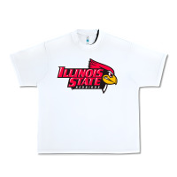 White illinois state redbirds Urban Heavy Tee - linhVisuals