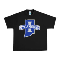 Black indiana state sycamores Urban Heavy Tee - linhVisuals