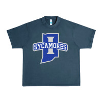 Midnight Navy indiana state sycamores Urban Heavy Tee - linhVisuals