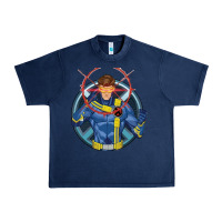 Navy cyclops 2 Urban Heavy Tee - linhVisuals