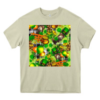 Mossy St. Patrick's Donkey With Shamrock Seamless Heavy Core Tee - FaDigitalArtStudio