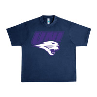 Navy northern iowa panthers Urban Heavy Tee - linhVisuals