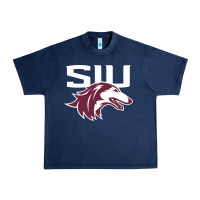Navy southern illinois salukis Urban Heavy Tee - linhVisuals