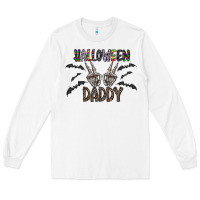 White halloween daddy Long Sleeve Tee - CowhideDigitalArt