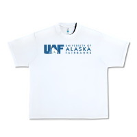 White University of Alaska Fairbanks Urban Heavy Tee - linhVisuals