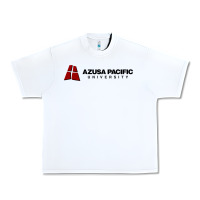 White Azusa Pacific University Urban Heavy Tee - linhVisuals