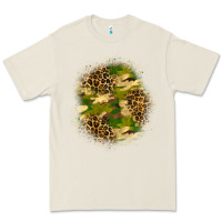 Bone camouflage and leopard patch Premium Tee - BundleAndBundleShop
