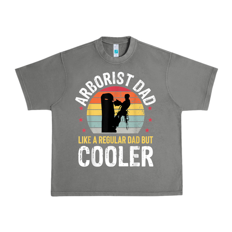 Arborist Dad Tree Climber Logger Woodworker Chainsaw Mens T Shirt Urban Heavy Tee by linhVisuals | Teevron