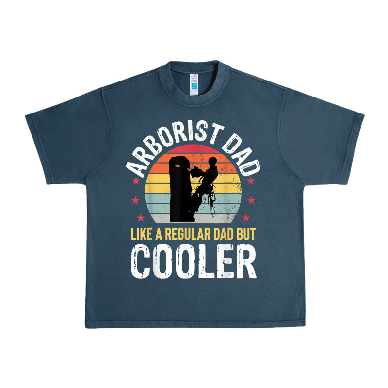 Arborist Dad Tree Climber Logger Woodworker Chainsaw Mens T Shirt Urban Heavy Tee by linhVisuals | Teevron