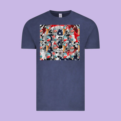 American Ice Cream Vintage Tee Designed By Cowhidedigitalart