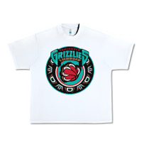 White vancouver grizzlie retro Urban Heavy Tee - linhVisuals
