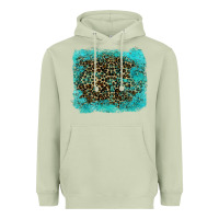 Matcha leopard turquoise Heavyweight Hoodie - RanaPortraitStore