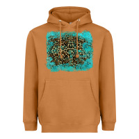 Meerkat leopard turquoise Heavyweight Hoodie - RanaPortraitStore