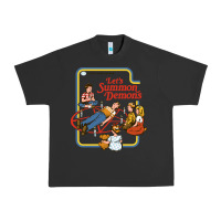 Pigment Black let's summon demons Urban Heavy Tee - linhVisuals