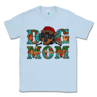 Dusty Blue christmas dog mom dachshund Classic Tee - RanaPortraitStore