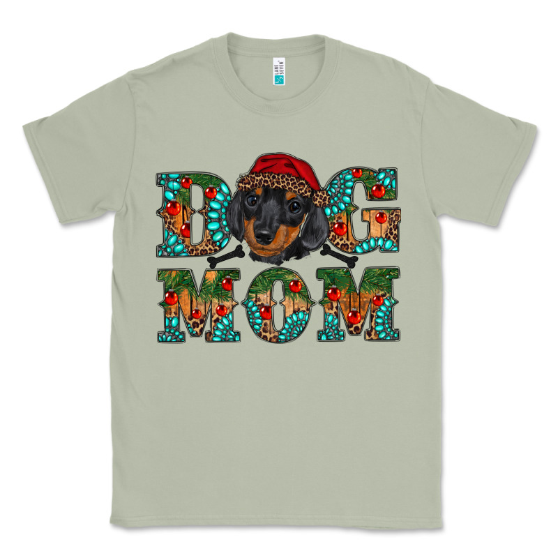 Christmas Dog Mom Dachshund Classic Tee by RanaPortraitStore | Teevron