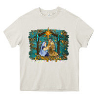 Cream oh holy night western Heavy Core Tee - RanaPortraitStore