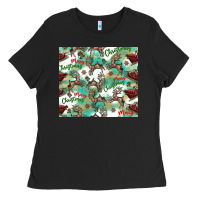 Christmas Magic Pattern Ladies Tee | Teevron