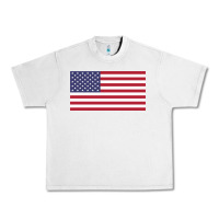 Lunar Rock american flag Urban Heavy Tee - linhVisuals