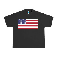 Pigment Black american flag Urban Heavy Tee - linhVisuals