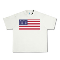Pistachio american flag Urban Heavy Tee - linhVisuals