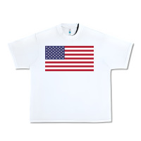 White american flag Urban Heavy Tee - linhVisuals