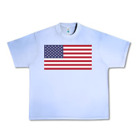 Grape Ice american flag Urban Heavy Tee - linhVisuals