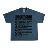 Midnight Navy understanding engineers funny Urban Heavy Tee - linhVisuals
