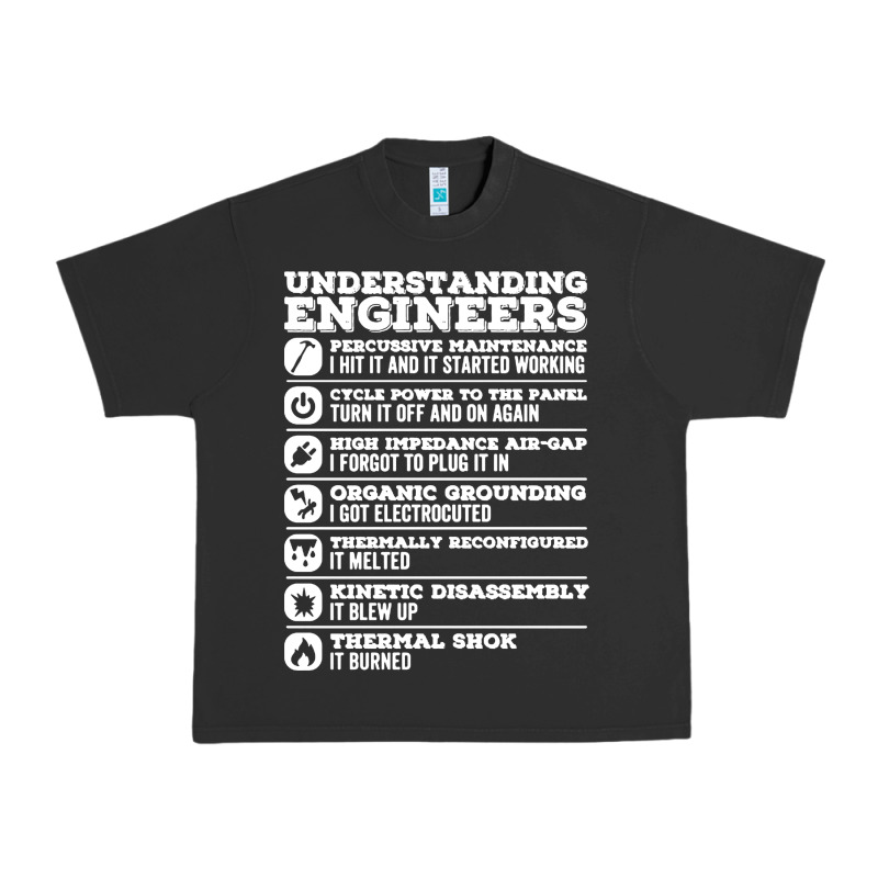 Understanding Engineers Funny Urban Heavy Tee by linhVisuals | Teevron